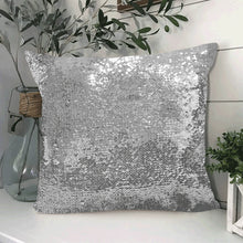 Load image into Gallery viewer, Zeta Custom Sequin Pillow Case 18"x18"