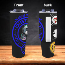 Load image into Gallery viewer, D2 blue 40oz Tumbler with White Handle