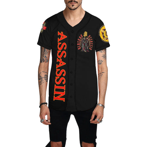 assassin All Over Print Baseball Jersey for Men (Model T50)