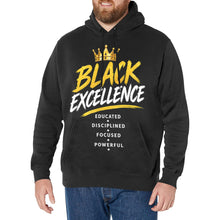 Load image into Gallery viewer, black Men's Long Sleeve Fleece Hoodie (Model H55)