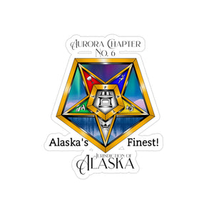 Aurora Transparent Outdoor Stickers, Die-Cut, 1pc