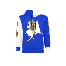 Load image into Gallery viewer, not like us Men&#39;s Long Sleeve Fleece Hoodie (Model H55)