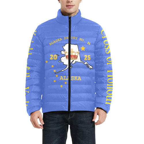 KYCH Men's Stand Collar Padded Jacket (Model H41)