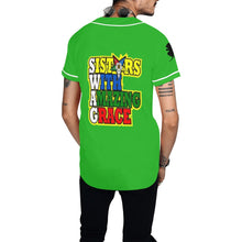 Load image into Gallery viewer, oes aur green All Over Print Baseball Jersey for Men (Model T50)