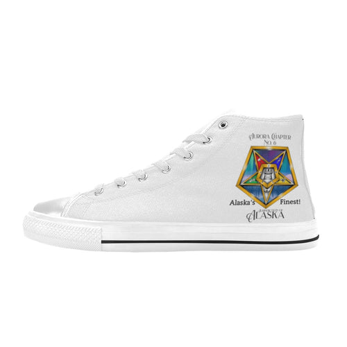 oes aur Women's Classic High Top Canvas Shoes (Model 017)