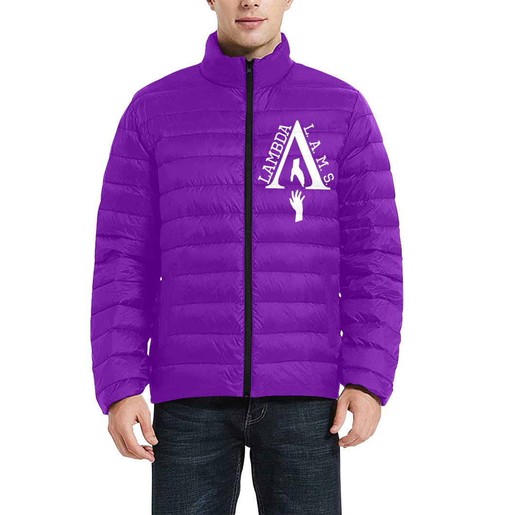 Lams Men's Stand Collar Padded Jacket (Model H41)