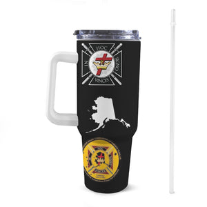 d3a 40oz Tumbler with White Handle