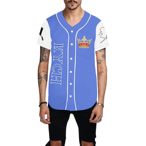 KYCH All Over Print Baseball Jersey for Men (Model T50)