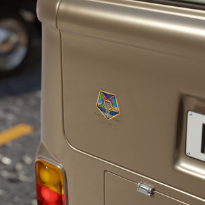 Aurora Transparent Outdoor Stickers, Die-Cut, 1pc