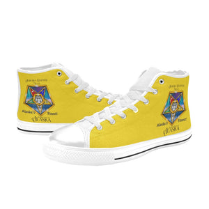 oes aur Women's Classic High Top Canvas Shoes (Model 017)