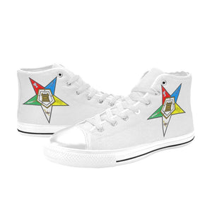 OES Women's Classic High Top Canvas Shoes (Model 017)