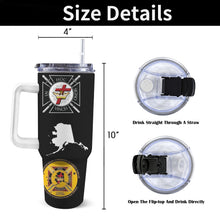 Load image into Gallery viewer, d3a 40oz Tumbler with White Handle