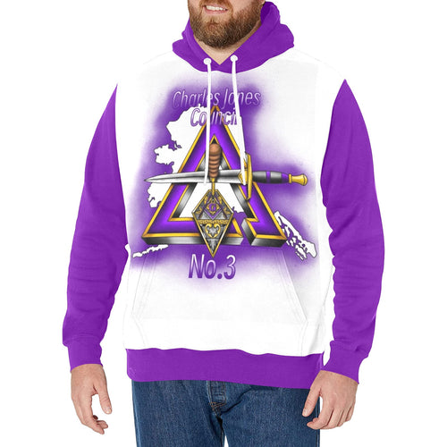 charles jones 3 Men's Long Sleeve Fleece Hoodie (Model H55)