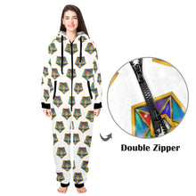 Load image into Gallery viewer, aur Unisex One-Piece Zip Up Hooded Pajamas