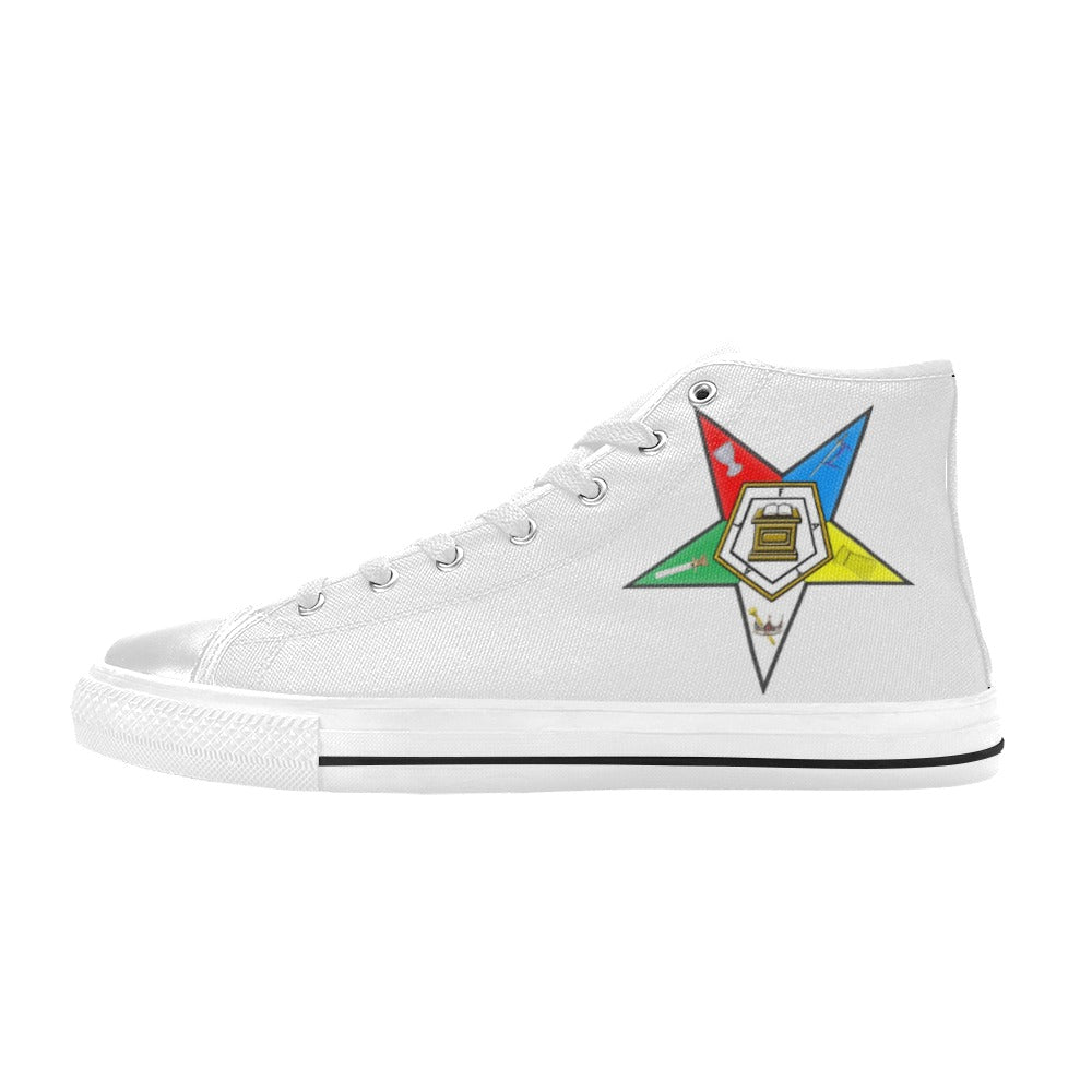 OES Women's Classic High Top Canvas Shoes (Model 017)