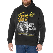 Load image into Gallery viewer, founder Men's Long Sleeve Fleece Hoodie (Model H55)