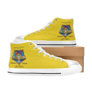 oes aur Women's Classic High Top Canvas Shoes (Model 017)