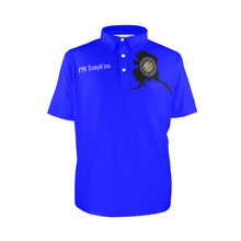 Load image into Gallery viewer, blue Men&#39;s All Over Print Polo Shirt (Model T55)