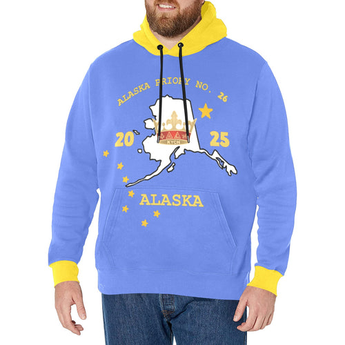 KYCH Men's Long Sleeve Fleece Hoodie (Model H55)