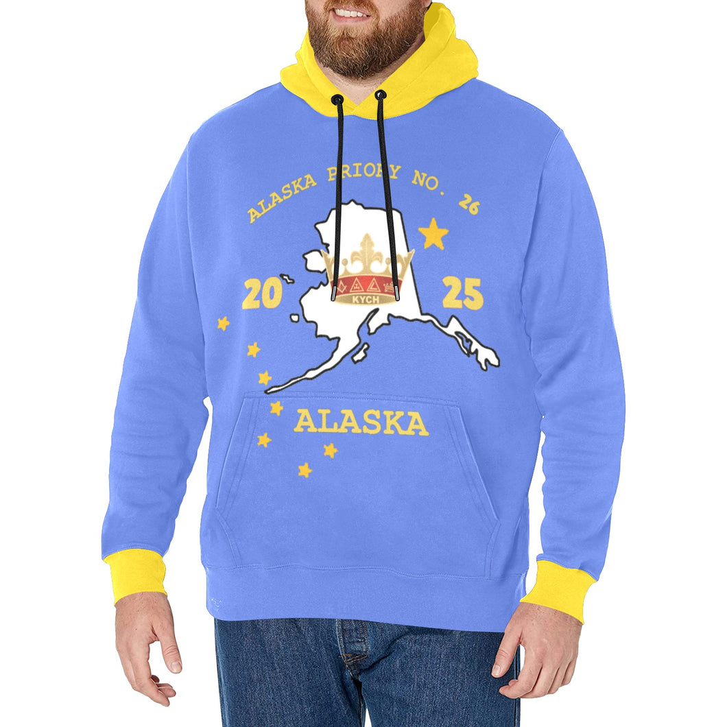 KYCH Men's Long Sleeve Fleece Hoodie (Model H55)