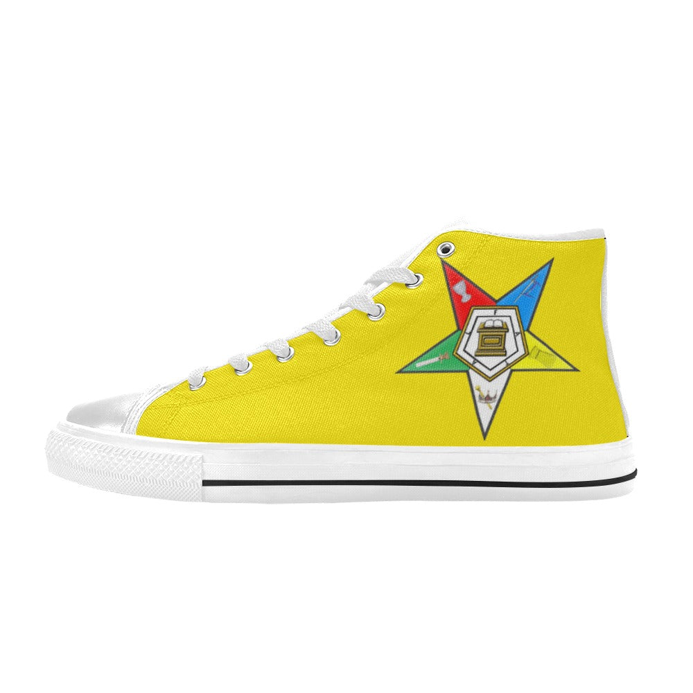OES Women's Classic High Top Canvas Shoes (Model 017)