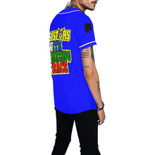 Load image into Gallery viewer, oes aur blue All Over Print Baseball Jersey for Men (Model T50)