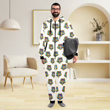 Load image into Gallery viewer, aur Unisex One-Piece Zip Up Hooded Pajamas