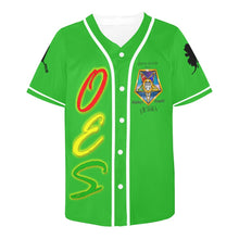Load image into Gallery viewer, oes aur green All Over Print Baseball Jersey for Men (Model T50)