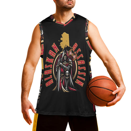 assassin Men's V-Neck Basketball Jersey (B02)