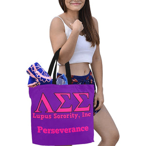 Perseverance All Over Print Canvas Tote Bag/Large (Model 1699)