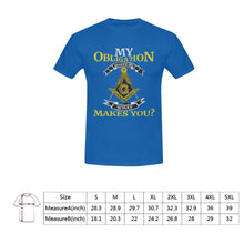 Load image into Gallery viewer, my obligation Men&#39;s T-Shirt in USA Size (Front Printing Only)