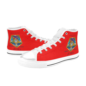 oes aur Women's Classic High Top Canvas Shoes (Model 017)