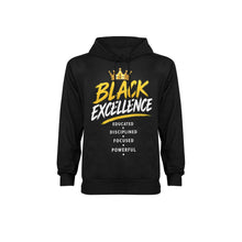 Load image into Gallery viewer, black Men's Long Sleeve Fleece Hoodie (Model H55)
