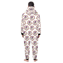 Load image into Gallery viewer, oes ak Unisex One-Piece Zip Up Hooded Pajamas