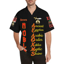 Load image into Gallery viewer, Brown Hawaiian Shirt (Model T58)