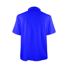 Load image into Gallery viewer, blue Men&#39;s All Over Print Polo Shirt (Model T55)