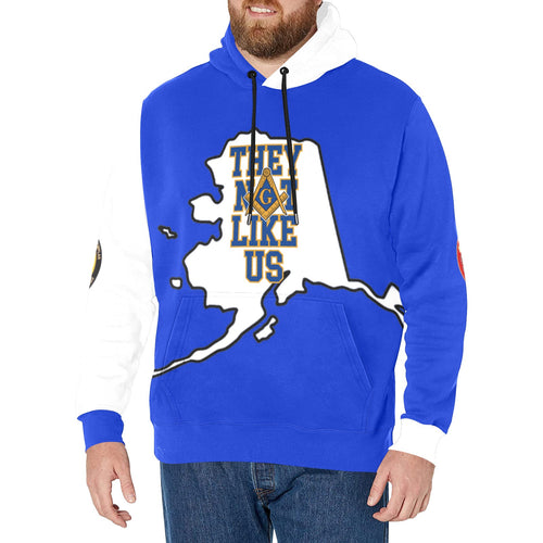 not like us Men's Long Sleeve Fleece Hoodie (Model H55)