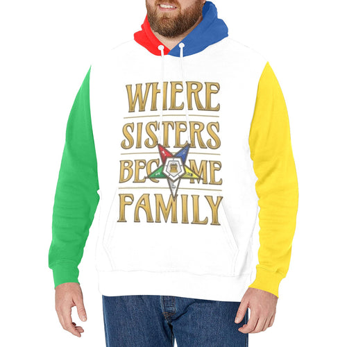 oes Men's Long Sleeve Fleece Hoodie (Model H55)