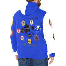 Load image into Gallery viewer, not like us Men&#39;s Long Sleeve Fleece Hoodie (Model H55)