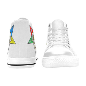 OES Women's Classic High Top Canvas Shoes (Model 017)
