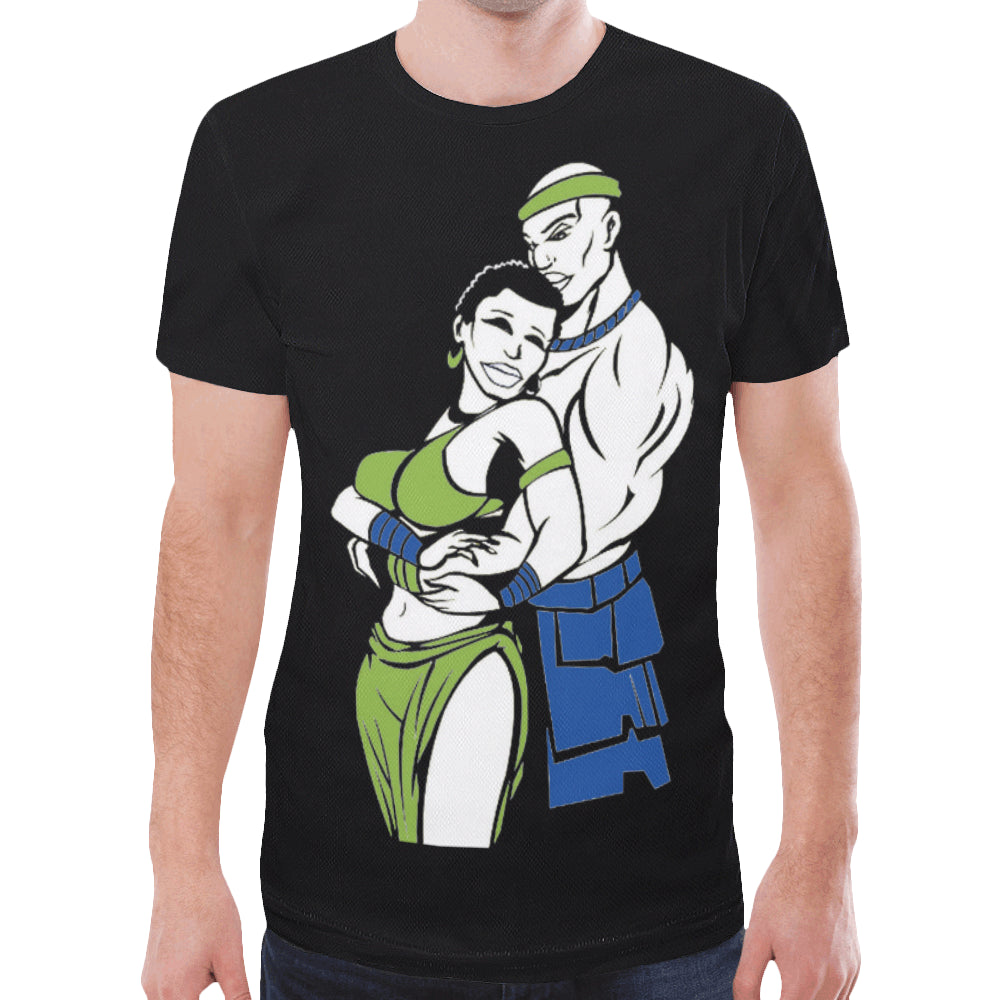 Gamma Love New All Over Print T-shirt for Men (Model T45)