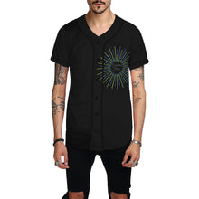 Load image into Gallery viewer, Gamma Ray black All Over Print Baseball Jersey for Men (Model T50)