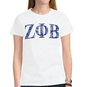 zeta New All Over Print T-shirt for Women (Model T45)