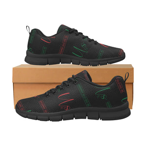 us black Men's Breathable Running Shoes (Model 055)
