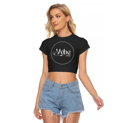 Vybe All-Over Print Women's Raglan Cropped T-shirt