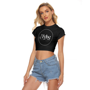 Vybe All-Over Print Women's Raglan Cropped T-shirt