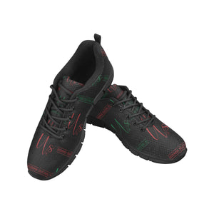 us black Men's Breathable Running Shoes (Model 055)