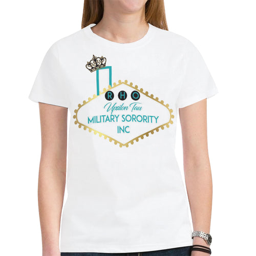 PYT white New All Over Print T-shirt for Women (Model T45)