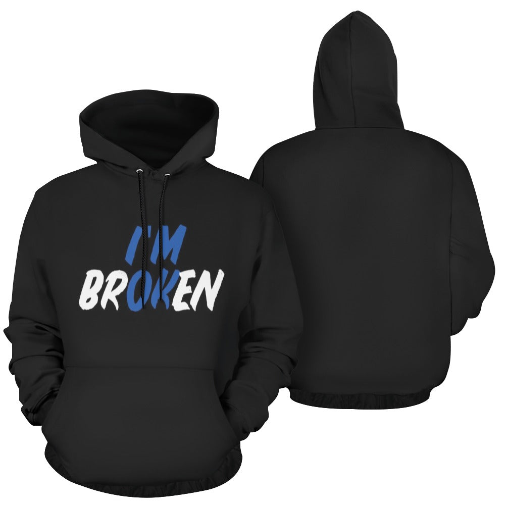 ImBroken All Over Print Hoodie for Men (USA Size) (Model H13)