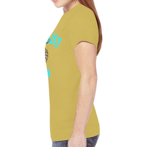 PYT gold New All Over Print T-shirt for Women (Model T45)